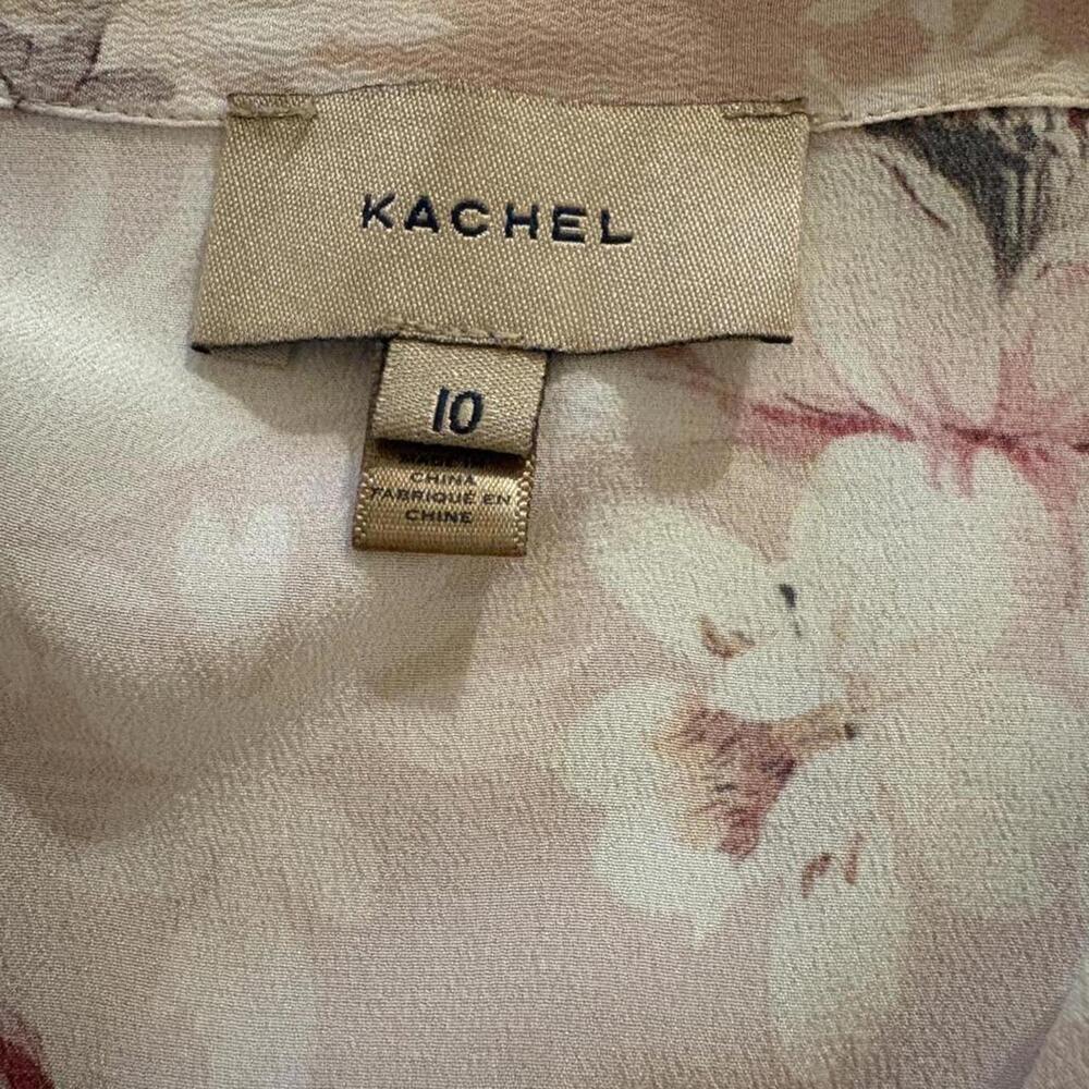 Anthropology Kachel silk floral and animal print maxi dress Size 10 - Picture 3 of 7